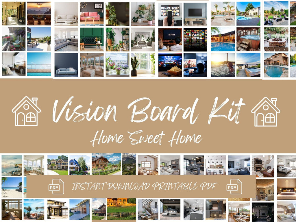 Dream Home Vision Board Kit: (PDF) (Digital Download)