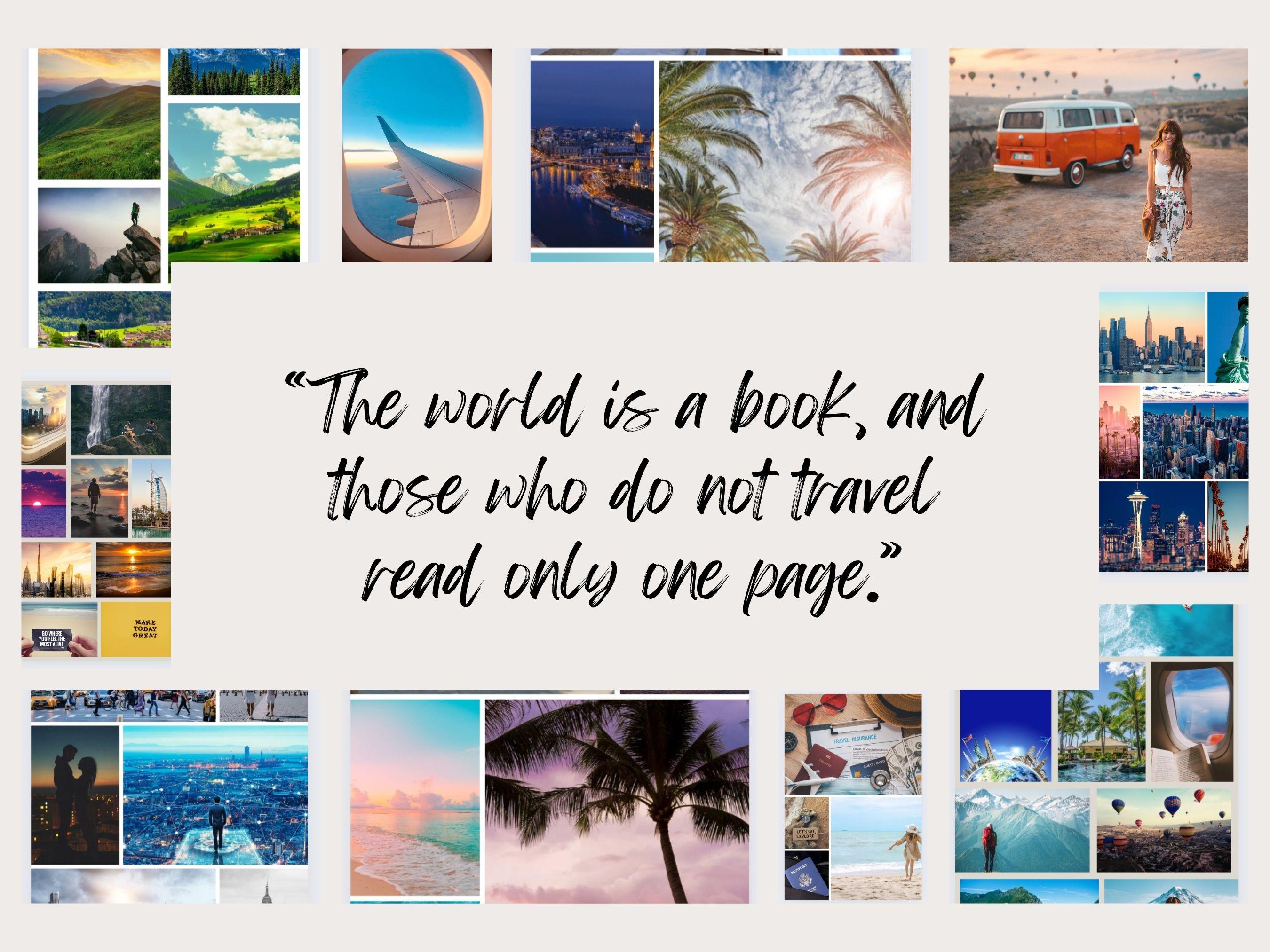 Travel Vision Board Kit: Adventure Inspiration, (PDF) (Digital Download)