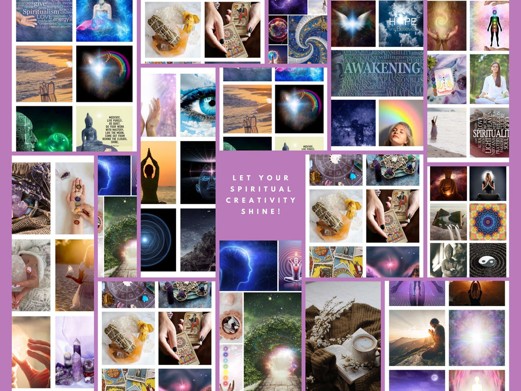 Spiritual Vision Board Kit Affirmations (PDF) (Digital Download)