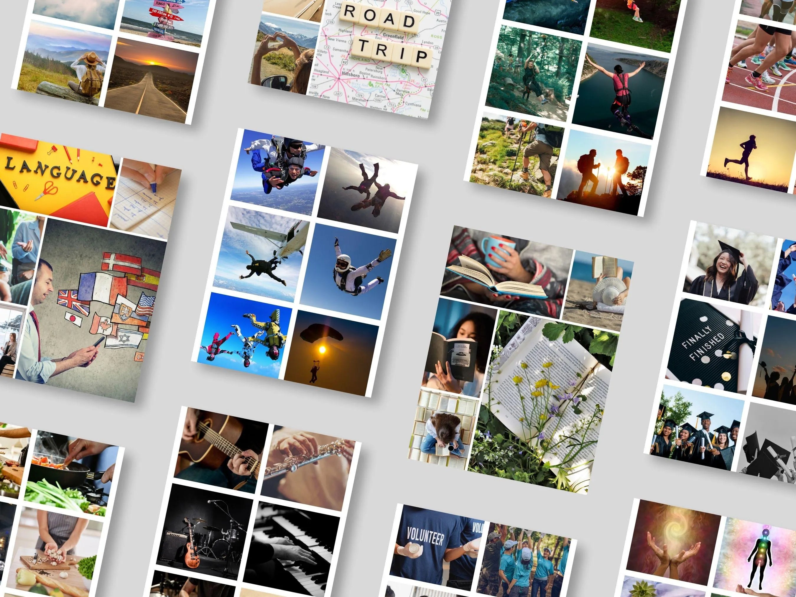 Bucket List Vision Board Kit: Adventure Theme (PDF) (Digital Download)