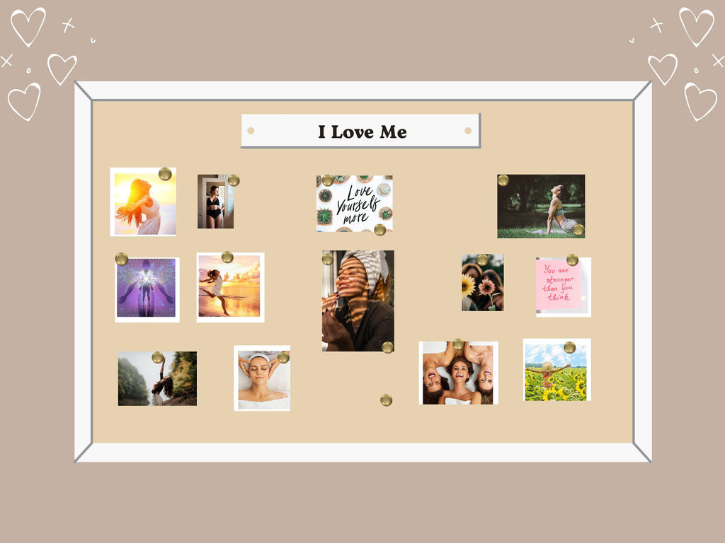 Self-Love Vision Board Kit: Affirmations for Women (PDF) (Digital Download)