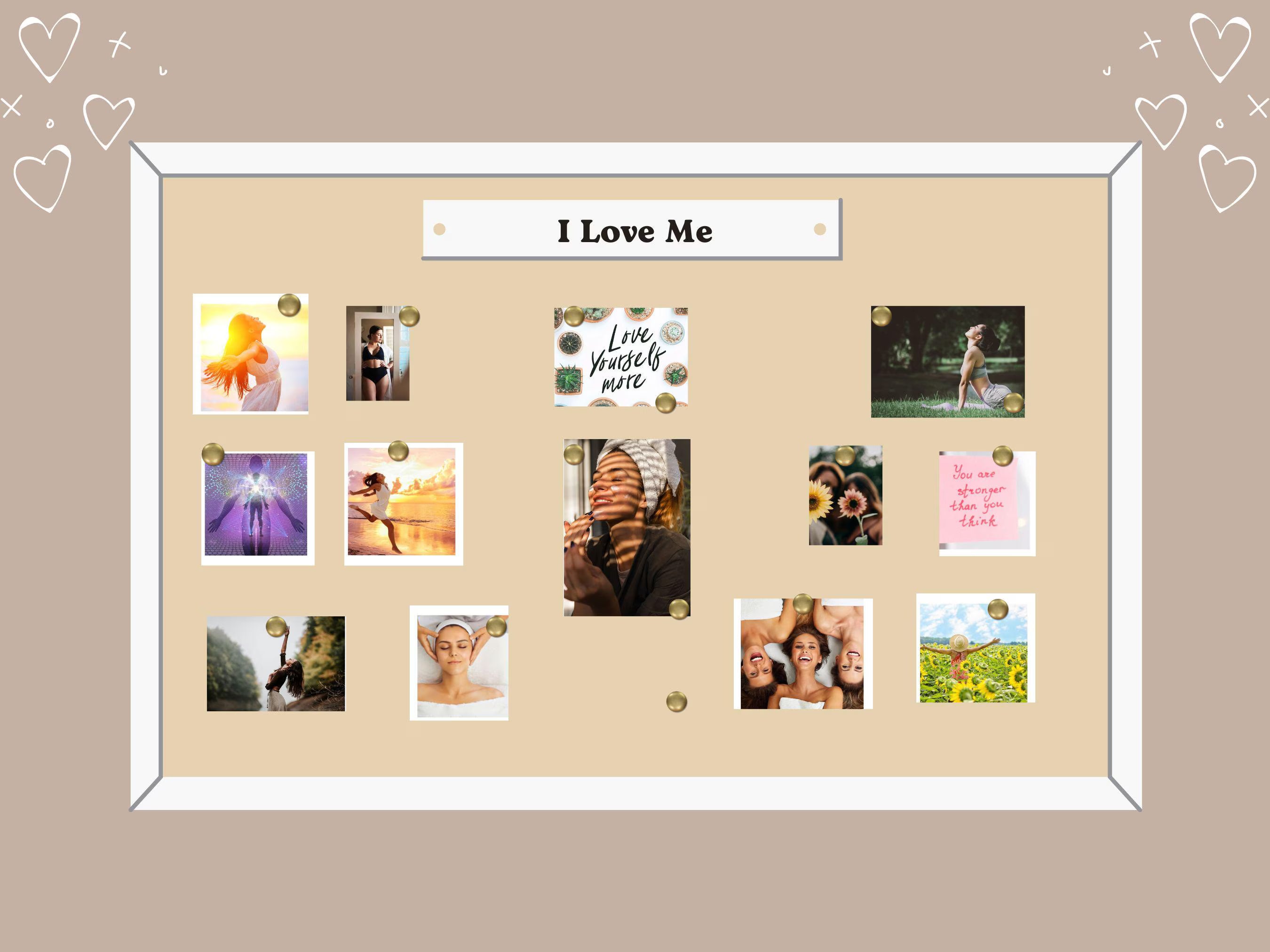 Self-Love Vision Board Kit: Affirmations for Women (PDF) (Digital Download)