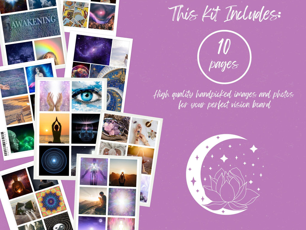 Spiritual Vision Board Kit Affirmations (PDF) (Digital Download)