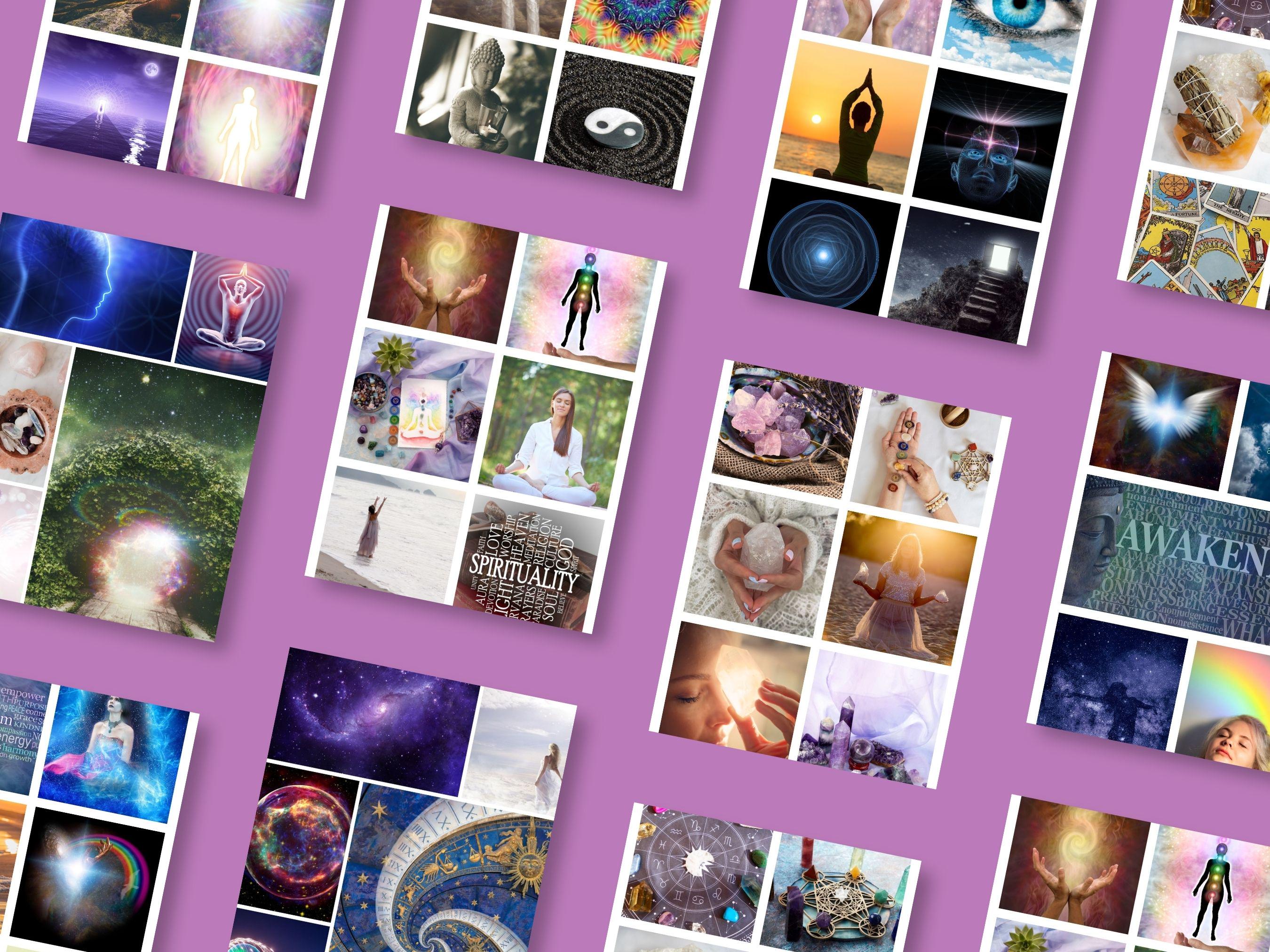 Spiritual Vision Board Kit Affirmations (PDF) (Digital Download)