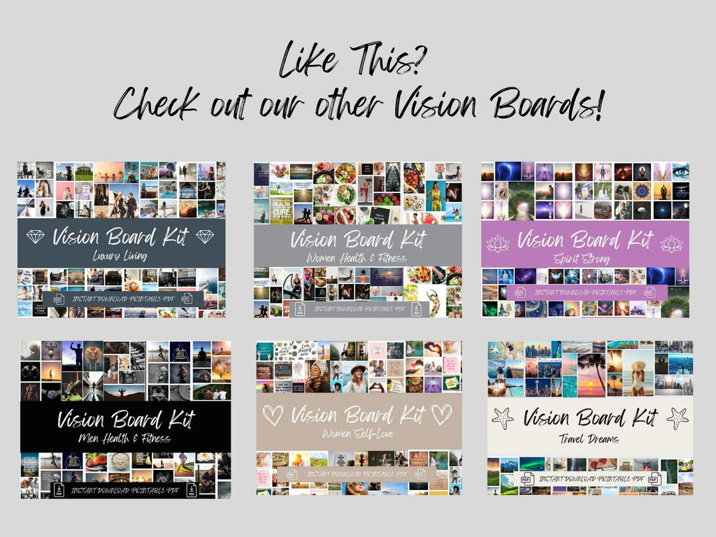 Bucket List Vision Board Kit: Adventure Theme (PDF) (Digital Download)