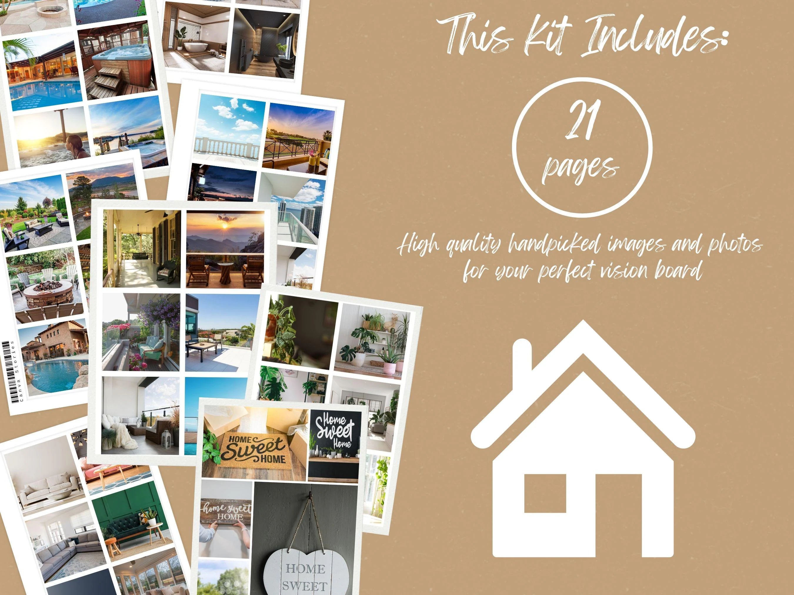 Dream Home Vision Board Kit: (PDF) (Digital Download)