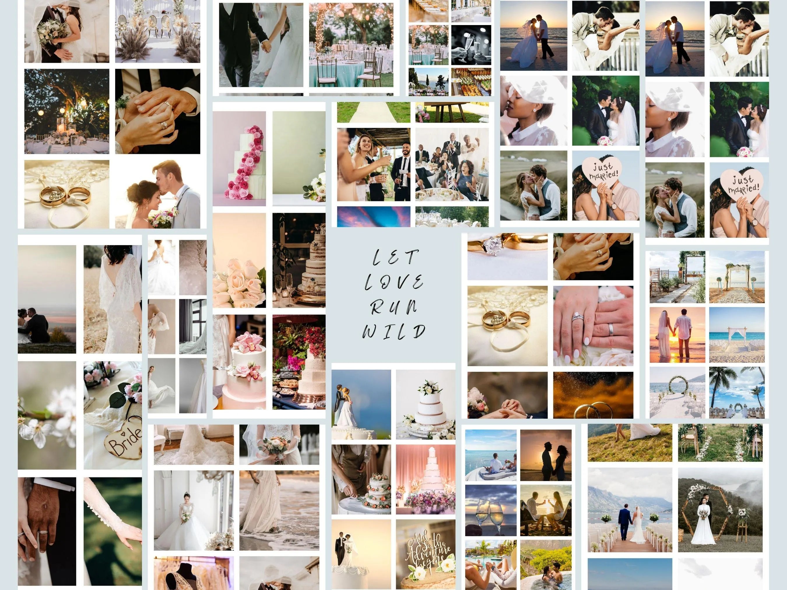 Wedding Vision Board Kit: Dream Wedding Printable Photos (PDF) (Digital Download)