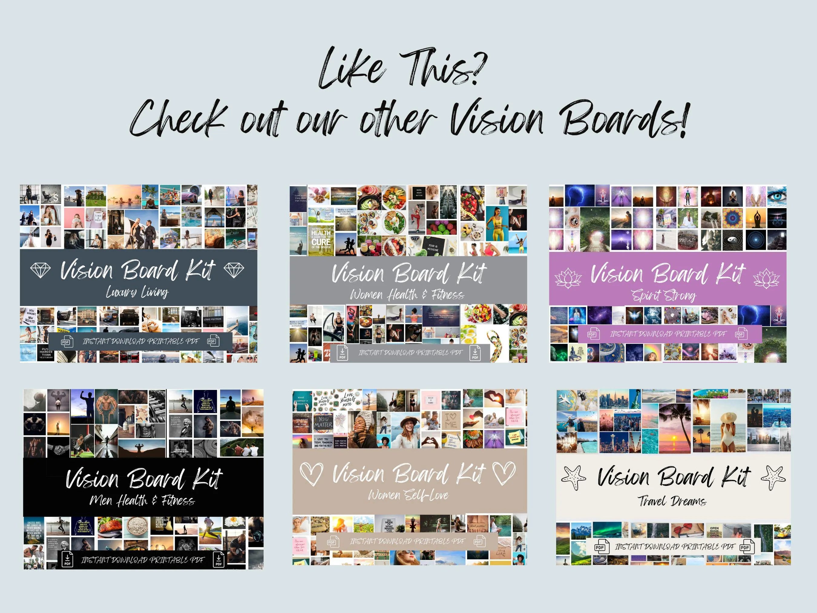 Wedding Vision Board Kit: Dream Wedding Printable Photos (PDF) (Digital Download)