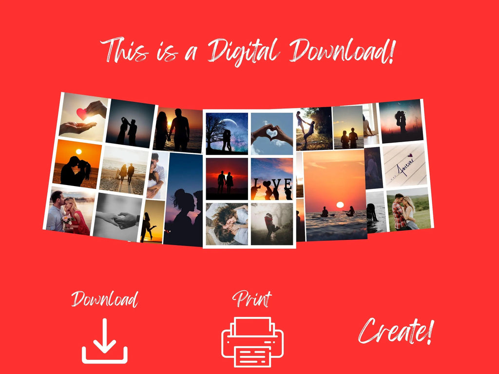 Relationship Vision Board Kit Love & Partnership (PDF) (Digital Download)