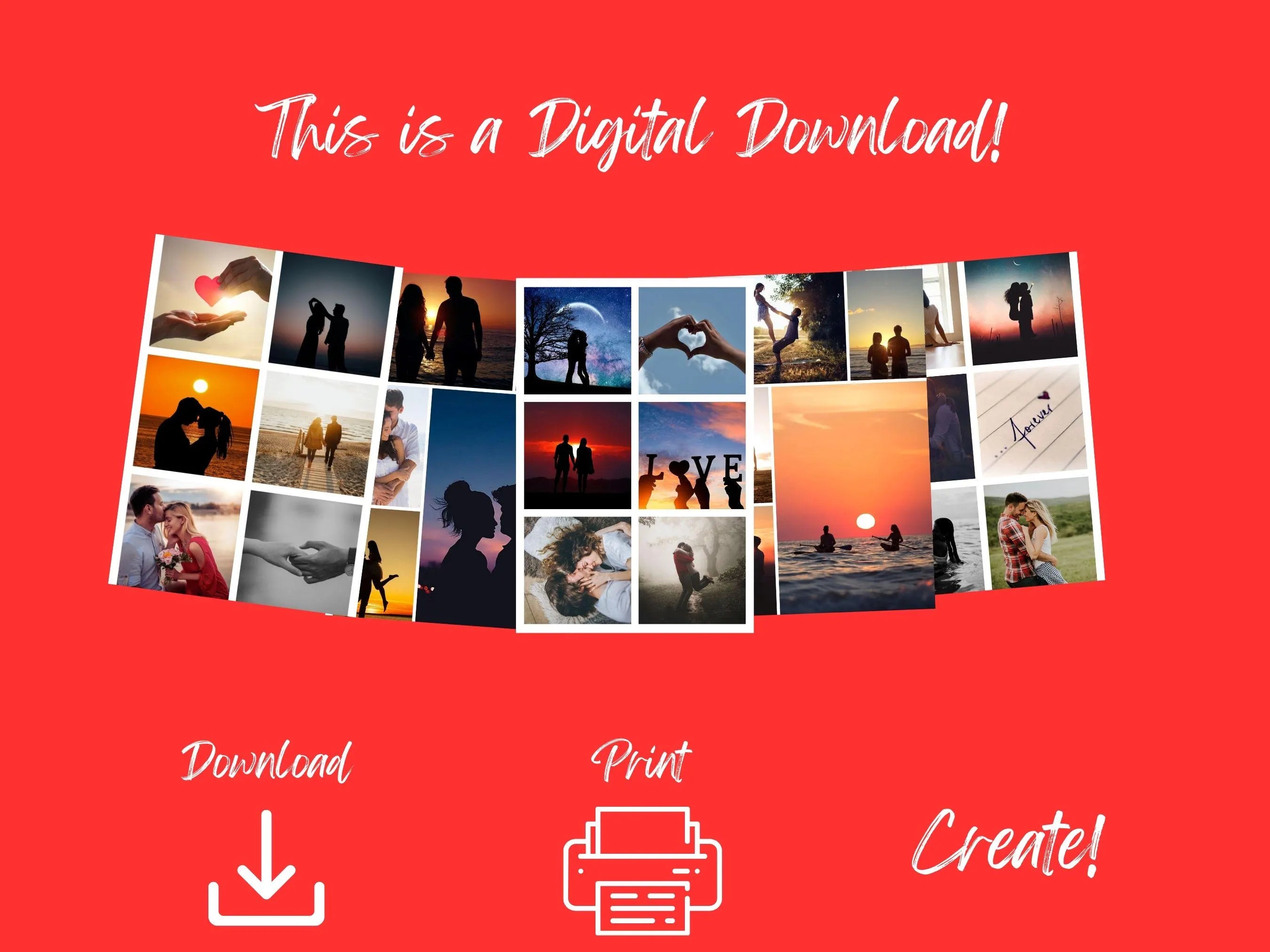 Relationship Vision Board Kit Love & Partnership (PDF) (Digital Download)