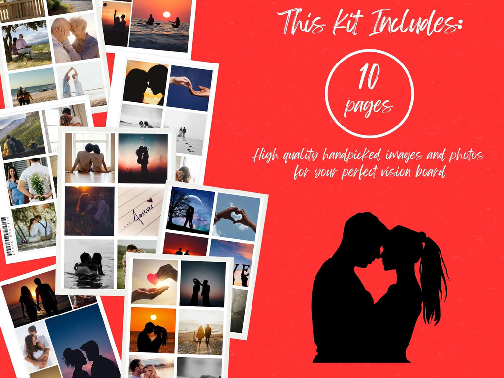 Relationship Vision Board Kit Love & Partnership (PDF) (Digital Download)