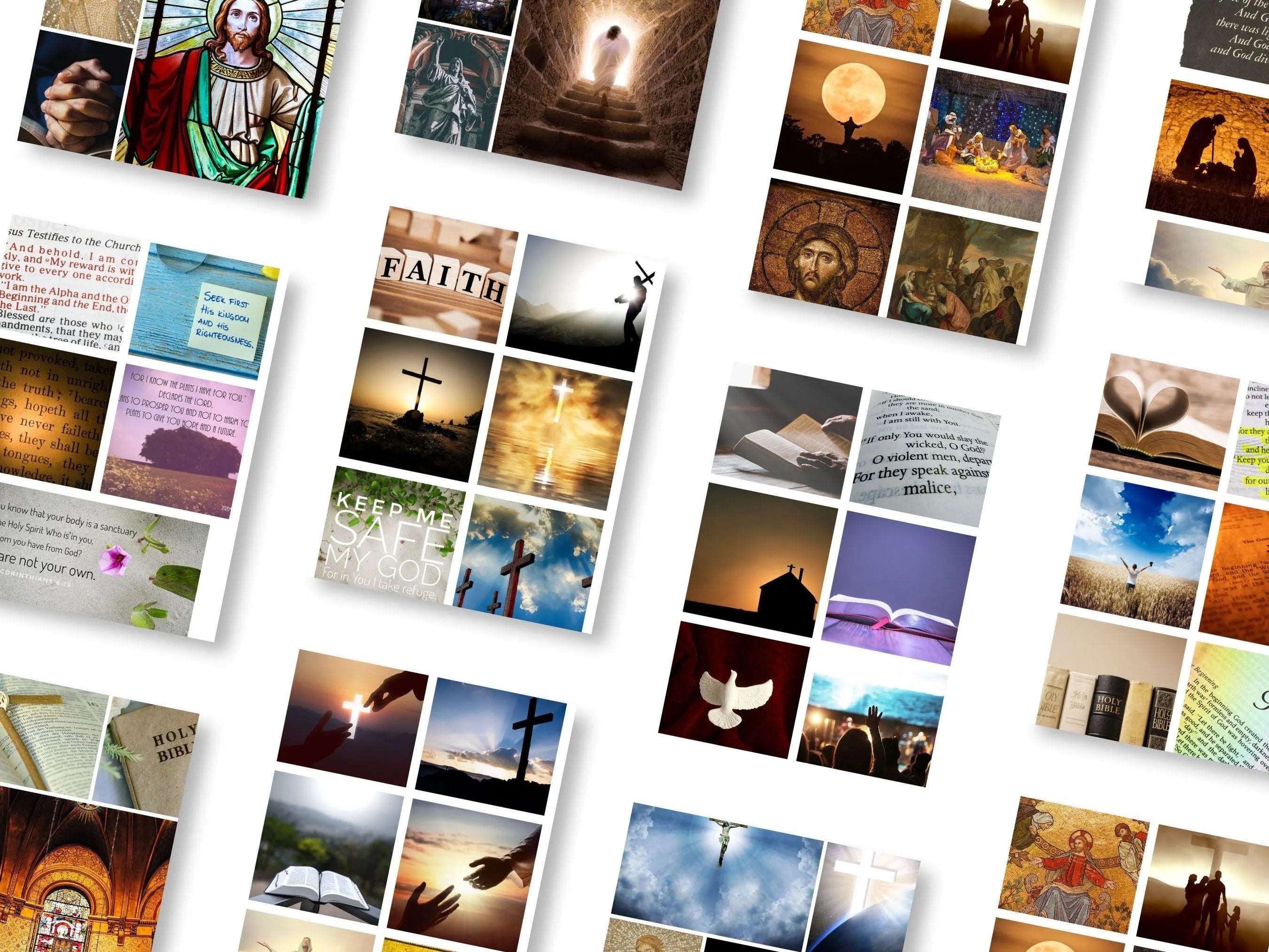 Christian Vision Board Kit Bible Verses & Affirmations (PDF) (Digital Download)