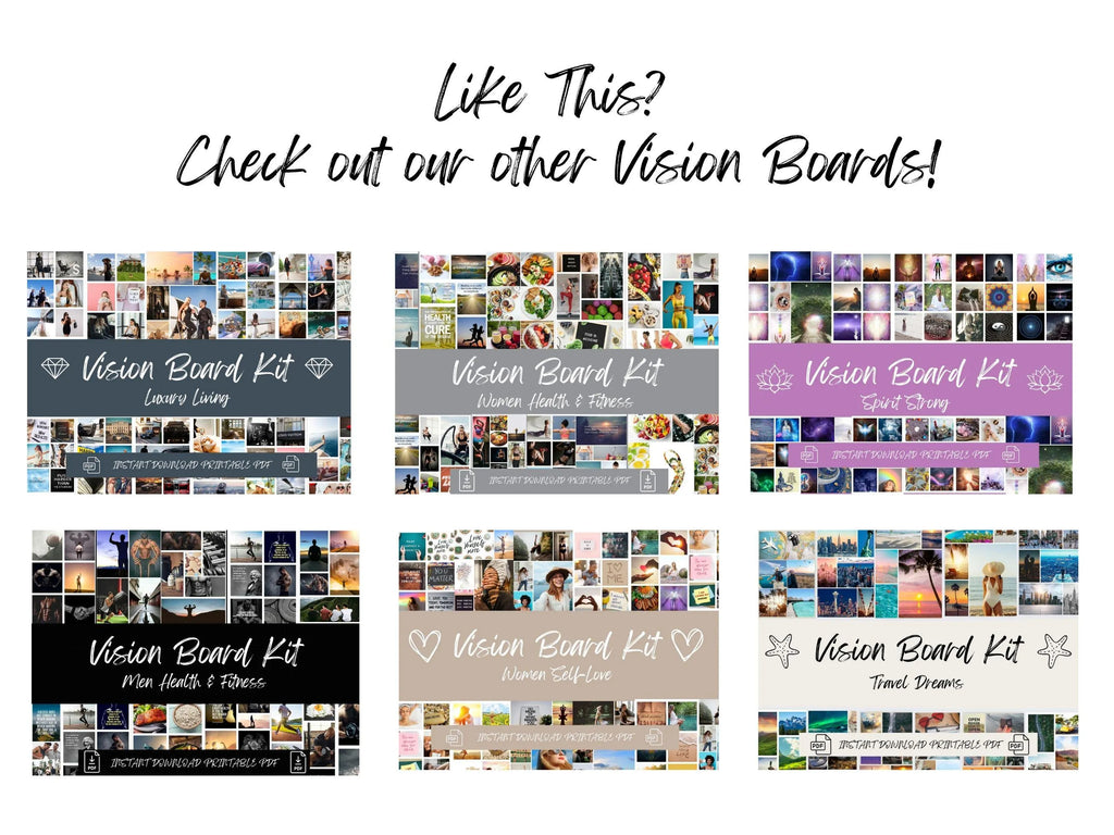 Christian Vision Board Kit Bible Verses & Affirmations (PDF) (Digital Download)