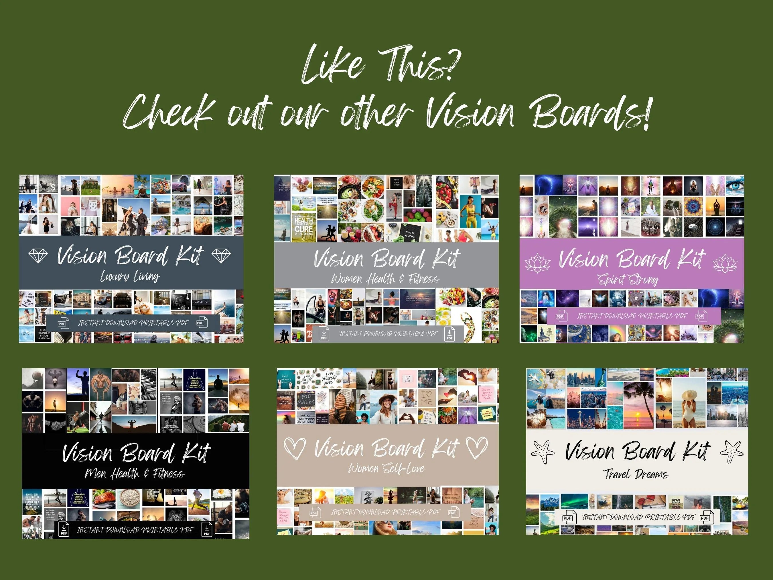 Islamic Vision Board Kit: Spiritual Affirmations Printable (PDF) (Digital Download)