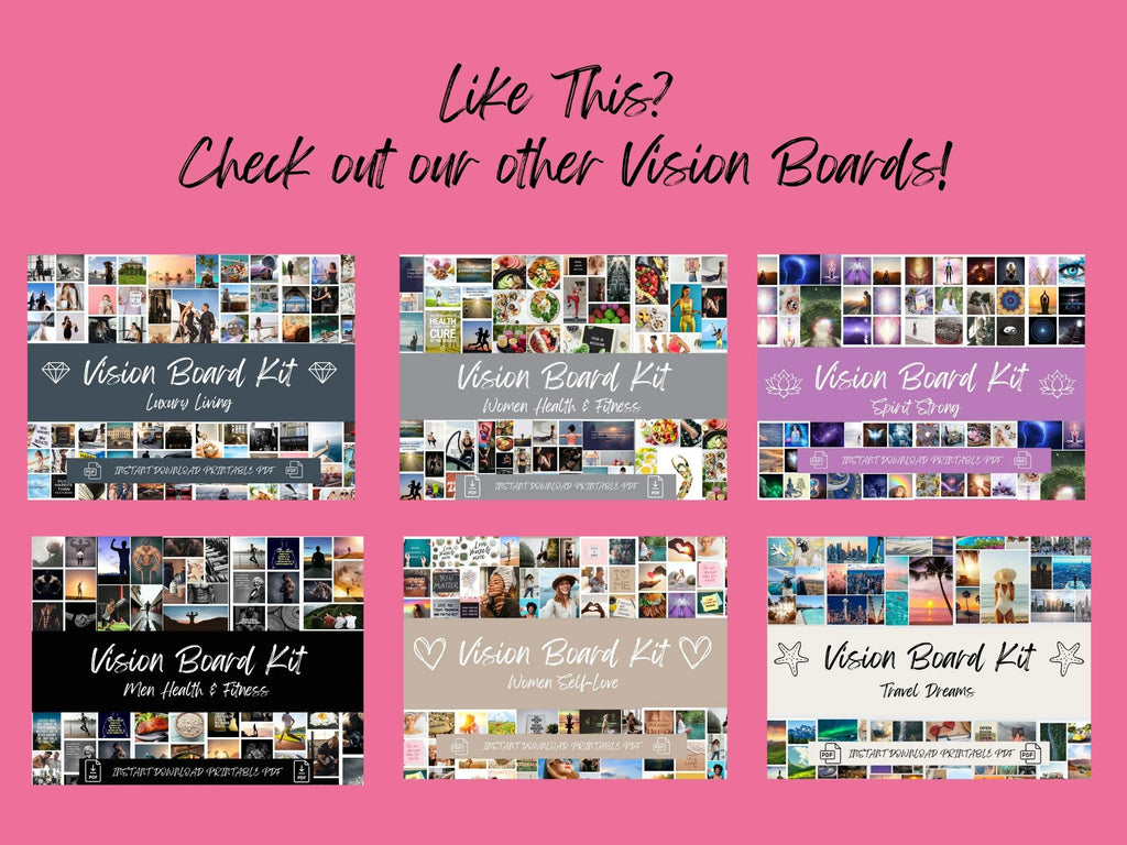 Teenage Girl Vision Board Kit Printable Photos, Dreams & Goals (PDF) (Digital Download)