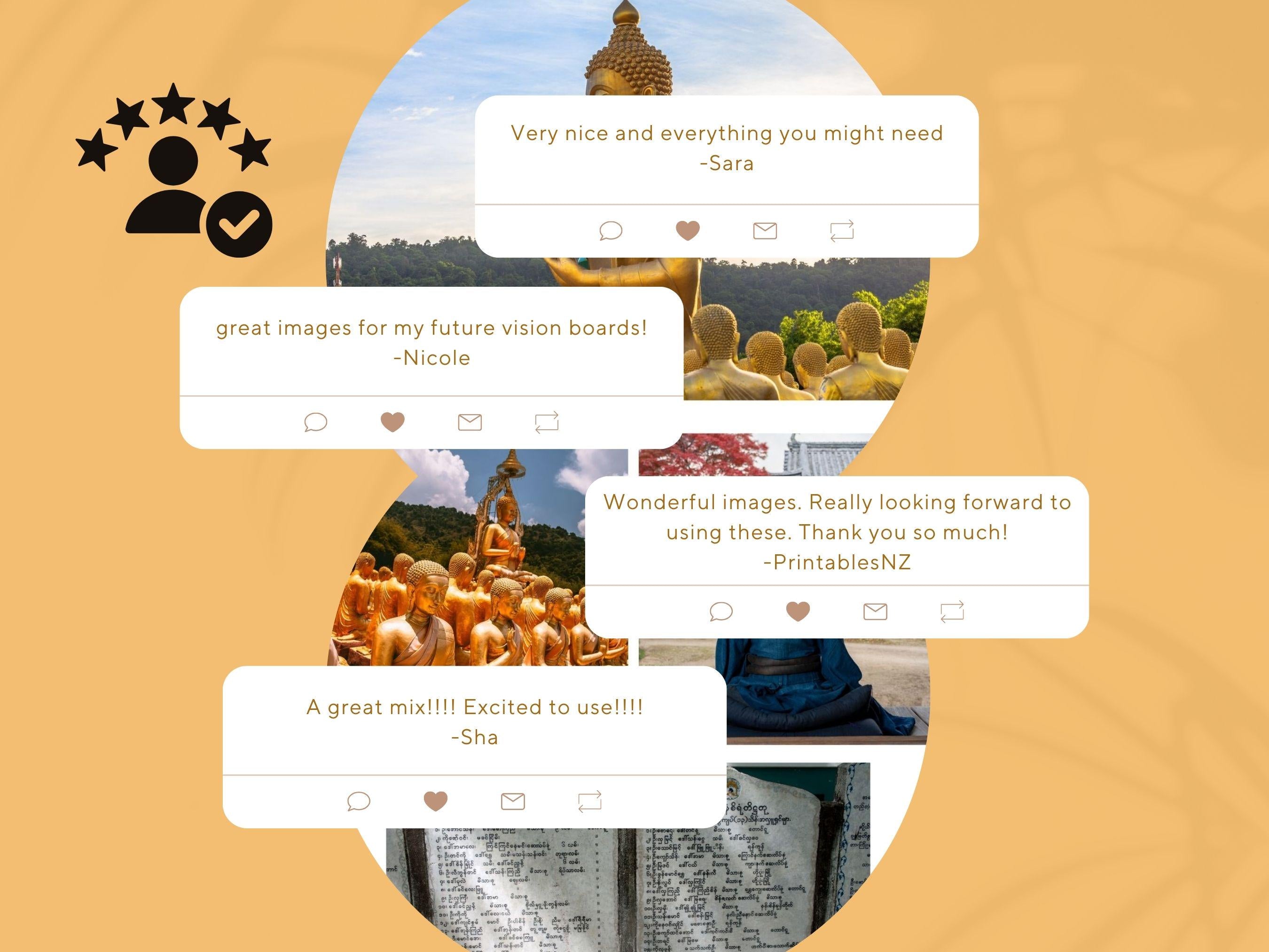 Buddhist Vision Board Kit: Printable Affirmations (PDF) (Digital Download)