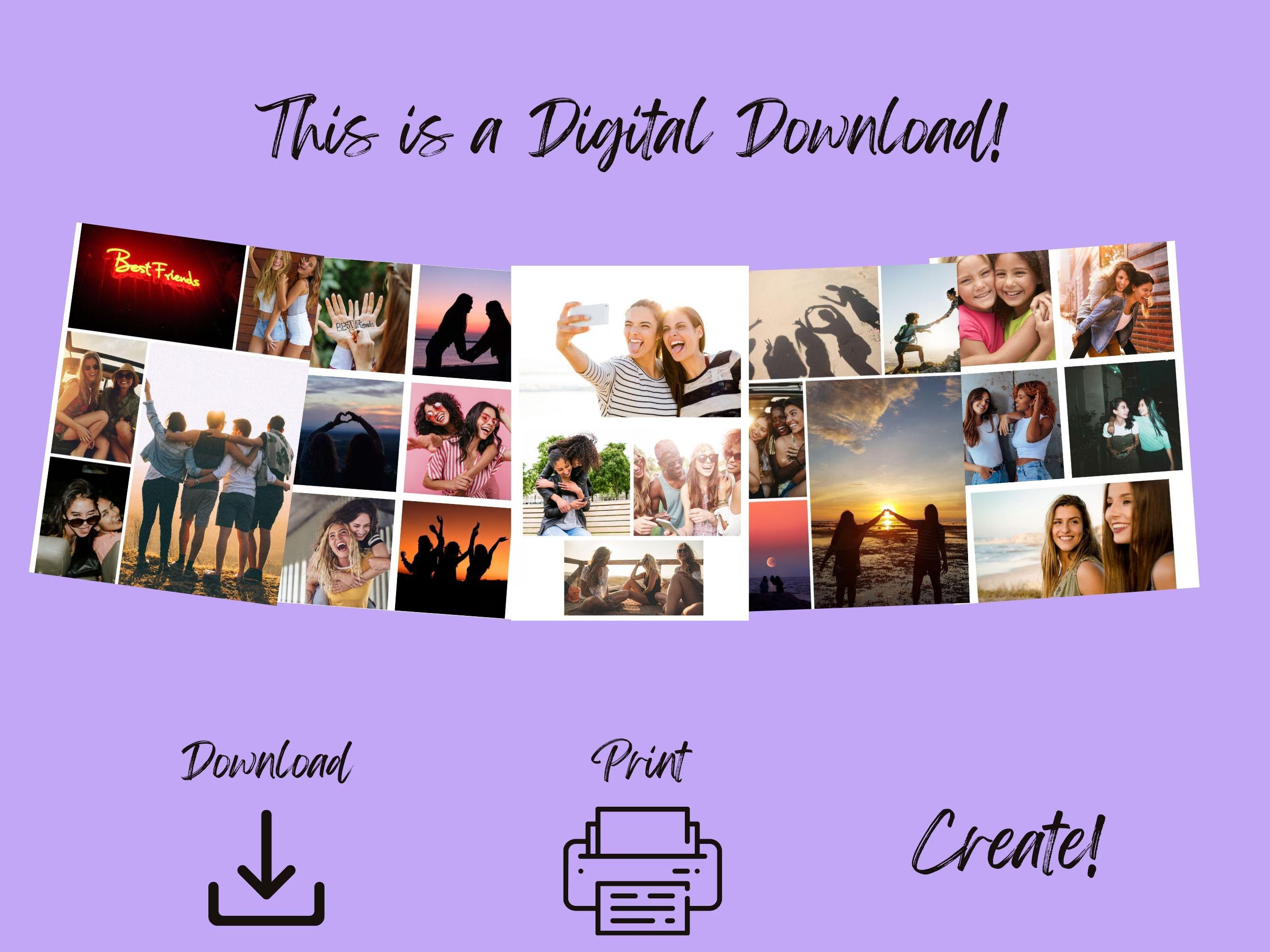Friendship Vision Board Kit: (PDF) (Digital Download)