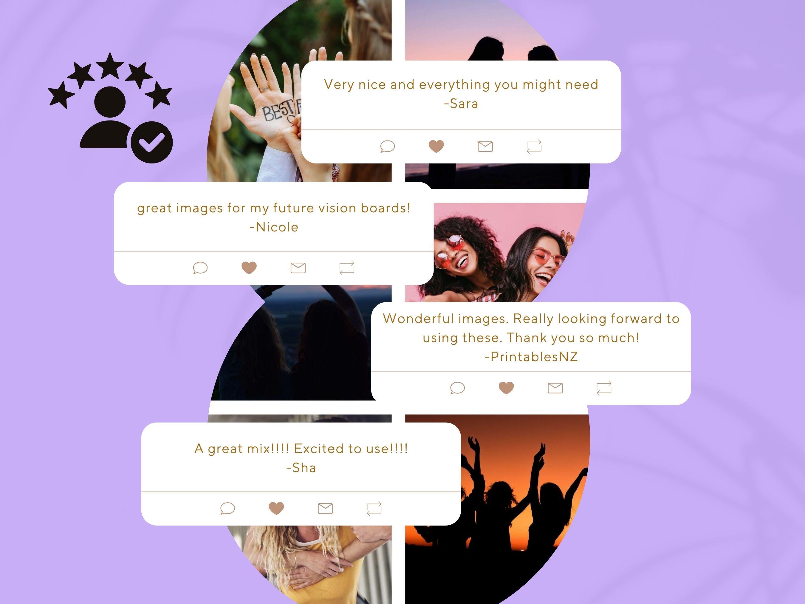 Friendship Vision Board Kit: (PDF) (Digital Download)