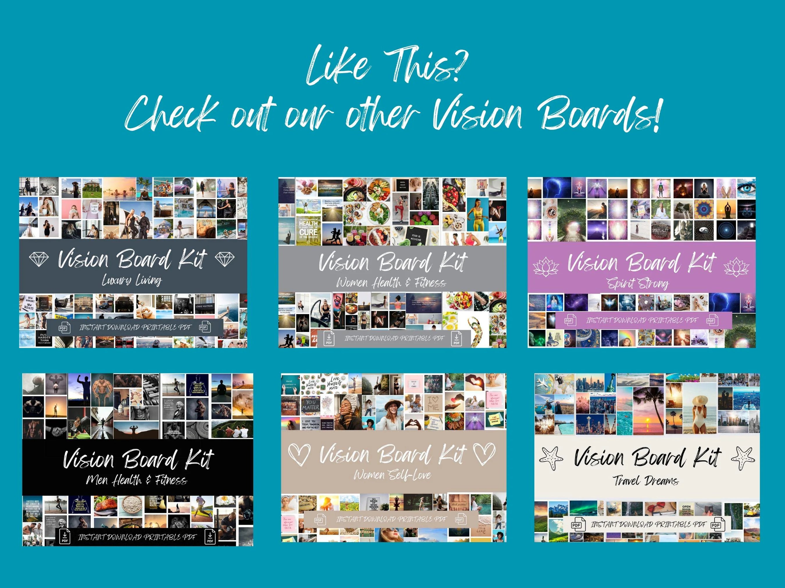 Summer Vision Board Kit: (PDF) (Digital Download)