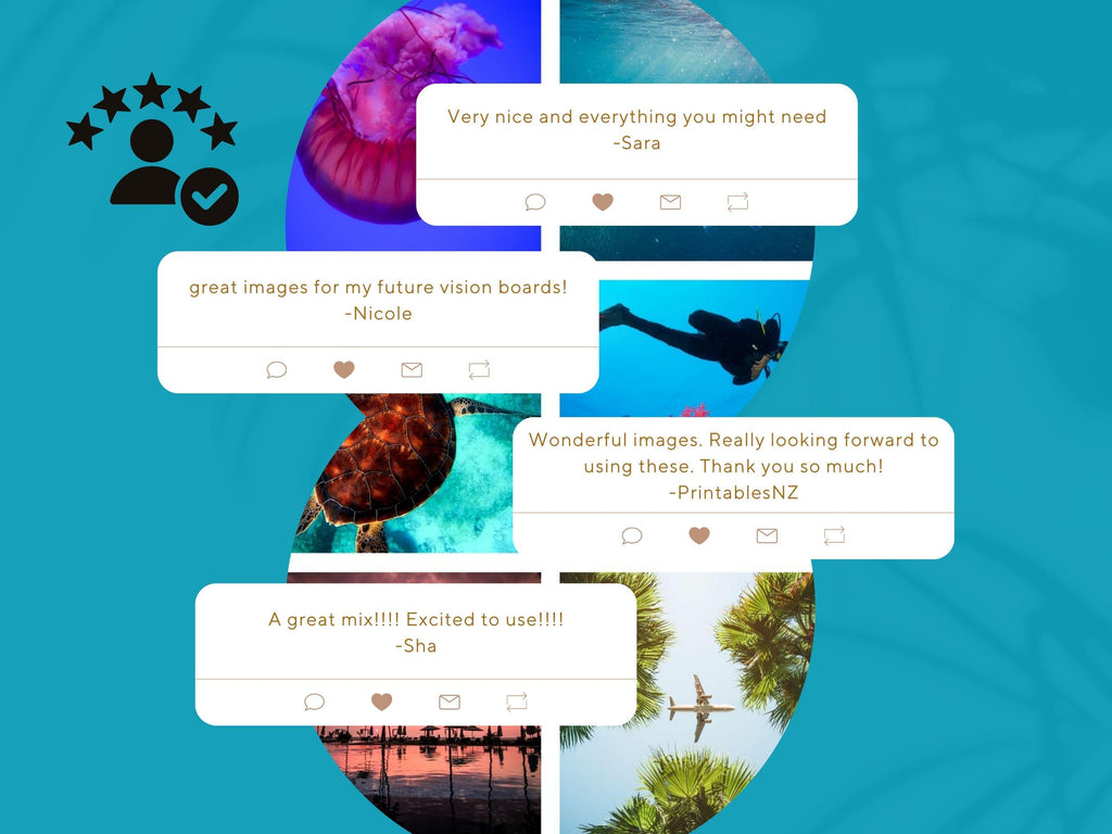 Summer Vision Board Kit: (PDF) (Digital Download)