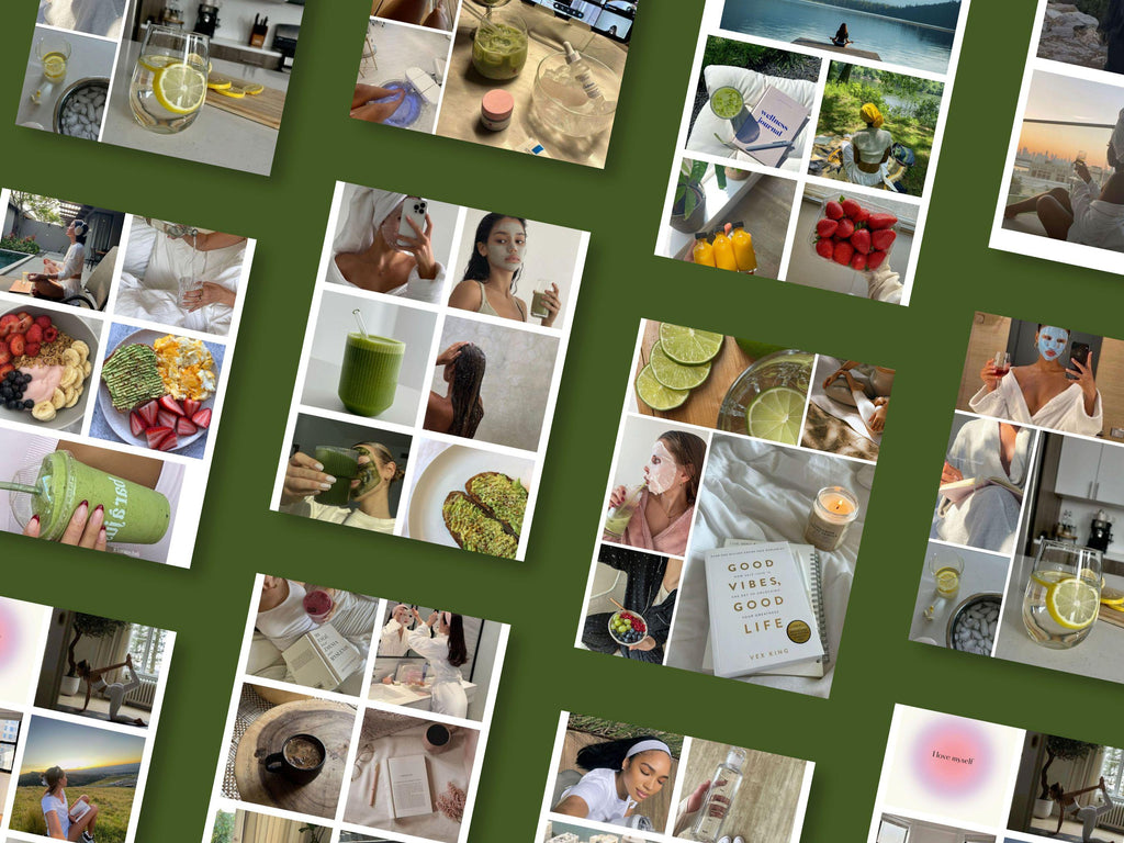 Self-Care Vision Board Kit: (PDF) Digital Download)