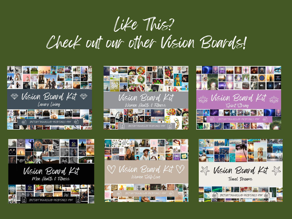 Self-Care Vision Board Kit: (PDF) Digital Download)