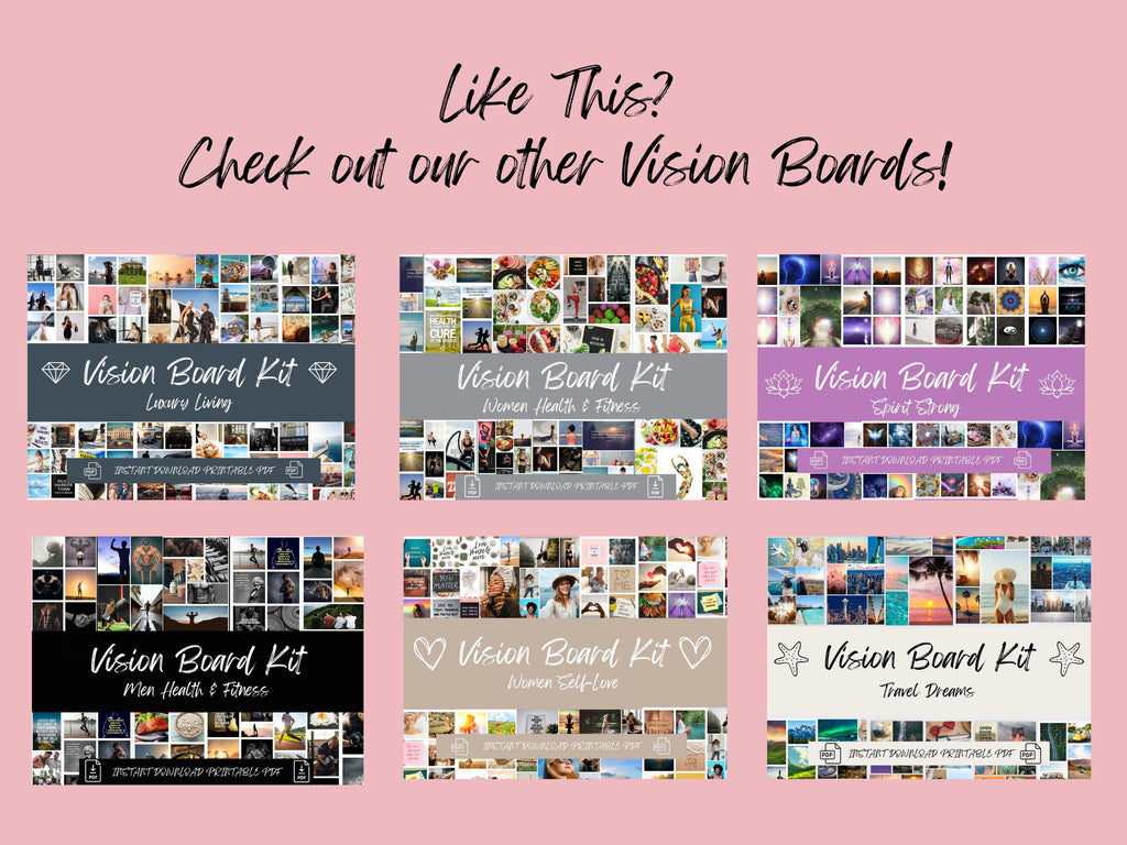 College Vision Board Kit, Printable Photo Collage (PDF) (Digital Download)