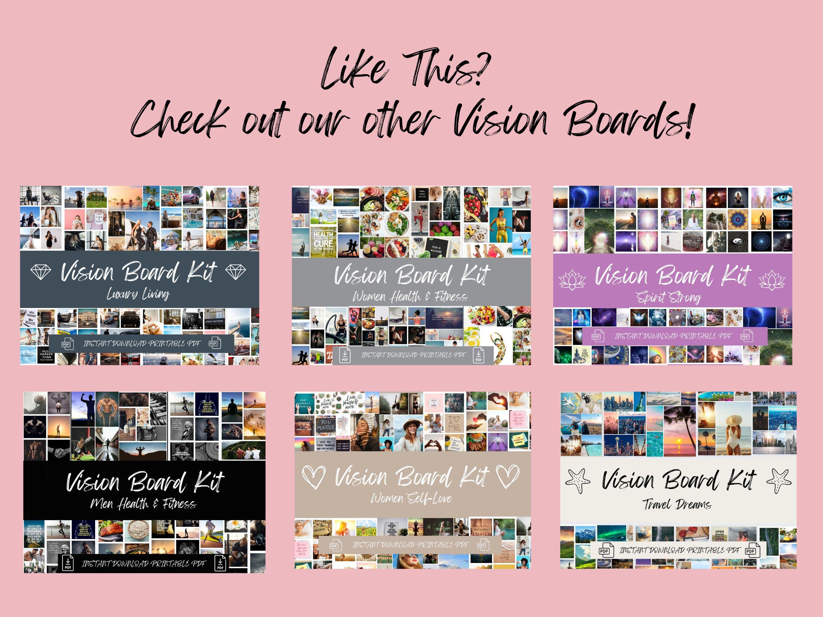 College Vision Board Kit, Printable Photo Collage (PDF) (Digital Download)