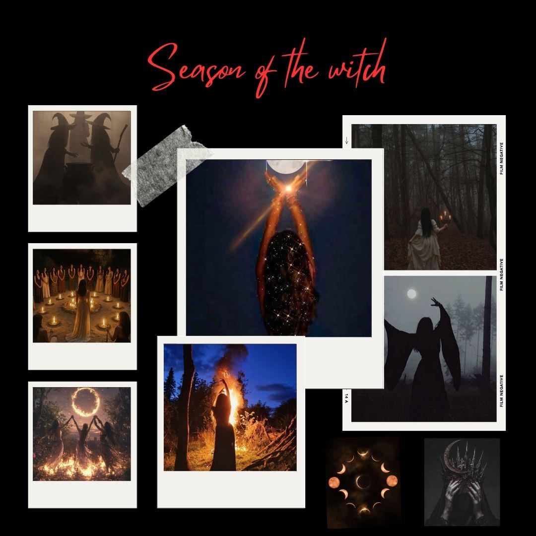 Witch Vision Board Kit: Mystical Printable Photos (PDF) (Digital Download)