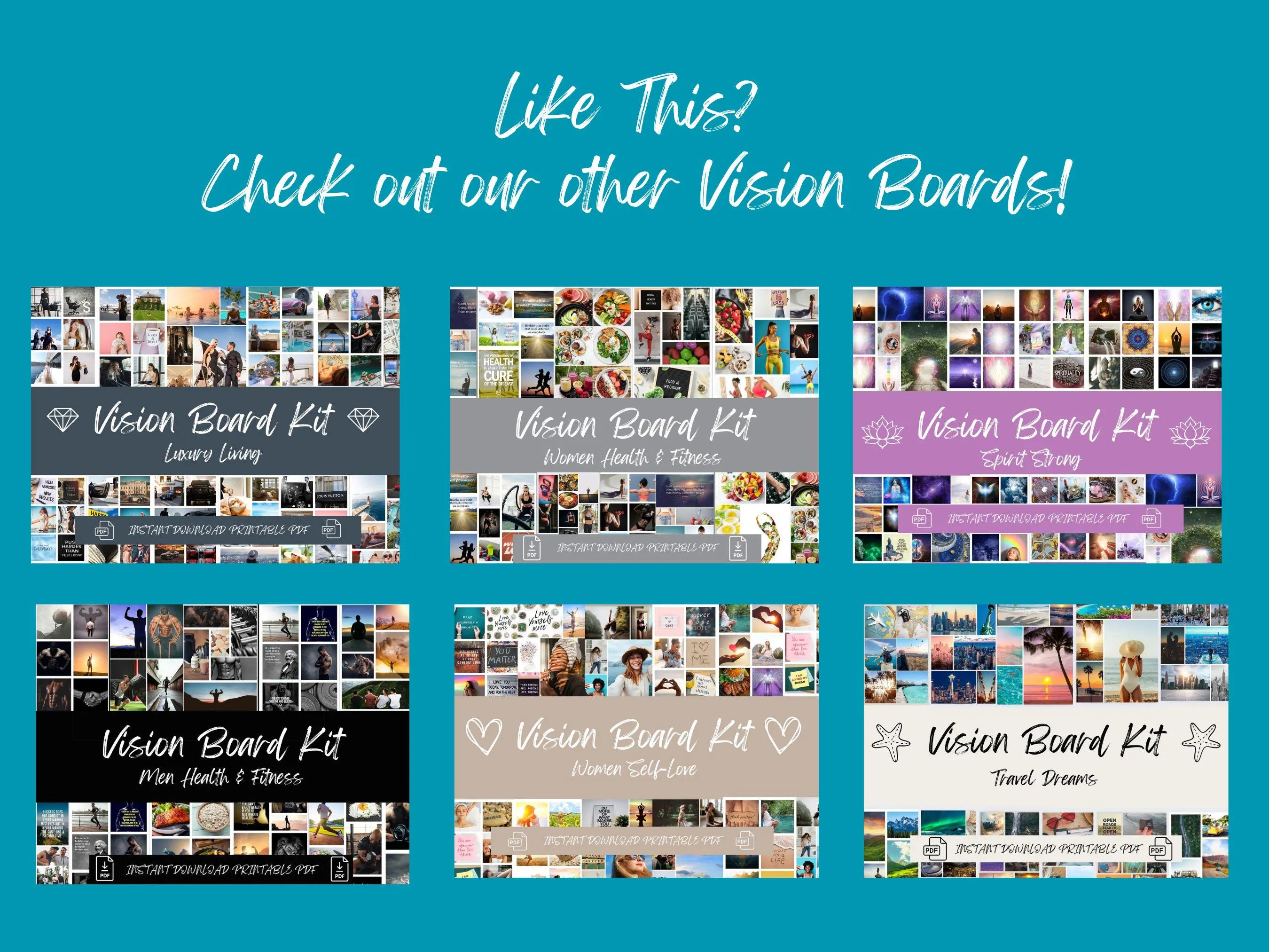 Mermaid Vision Board Kit: Mystical Ocean Theme (PDF) (Digital Download)