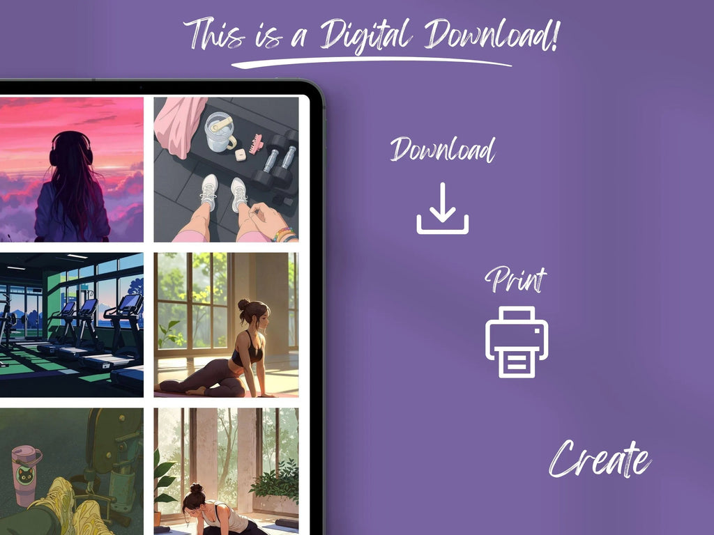 Lo-fi Vision Board Kit: (PDF) (Digital Download)