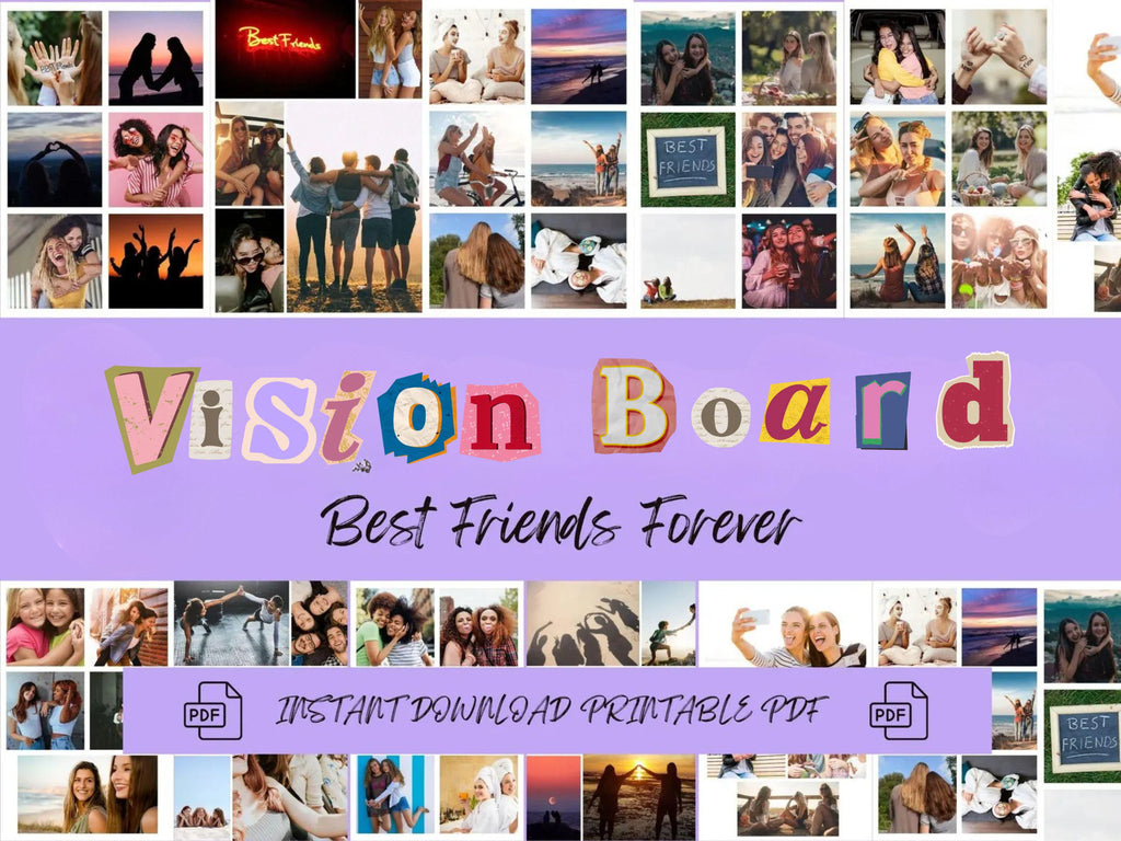 Friendship Vision Board Kit: (PDF) (Digital Download)