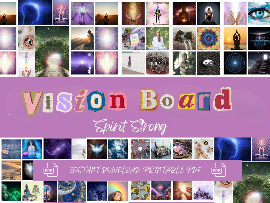 Spiritual Vision Board Kit Affirmations (PDF) (Digital Download)