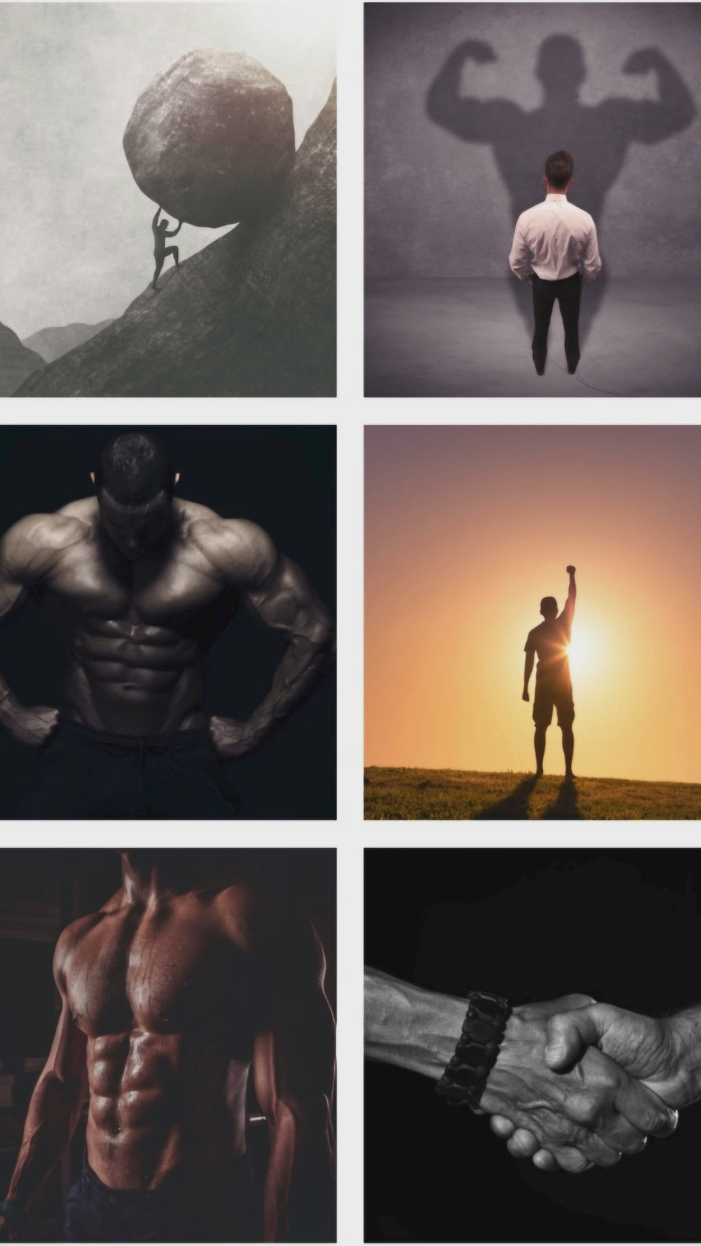 Men's Health & Fitness Vision Board Kit (PDF) (Digital Download)