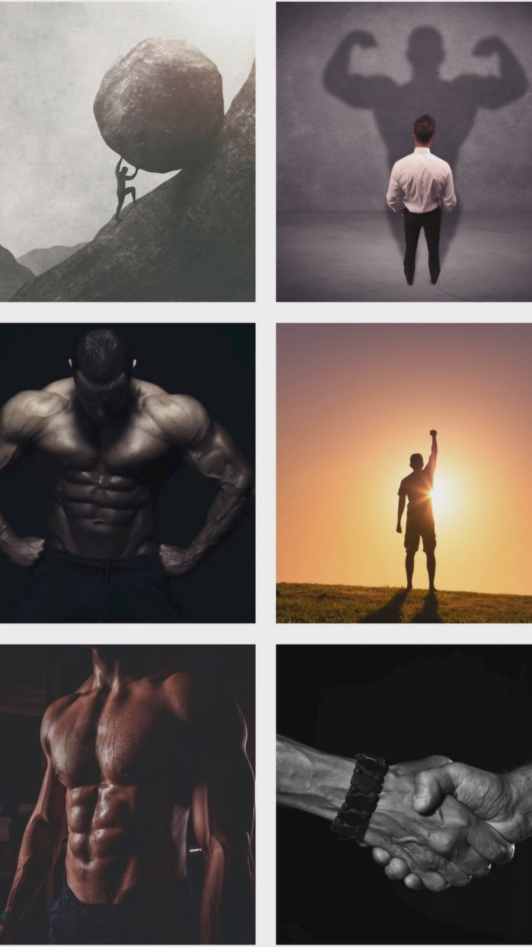 Men's Health & Fitness Vision Board Kit (PDF) (Digital Download)