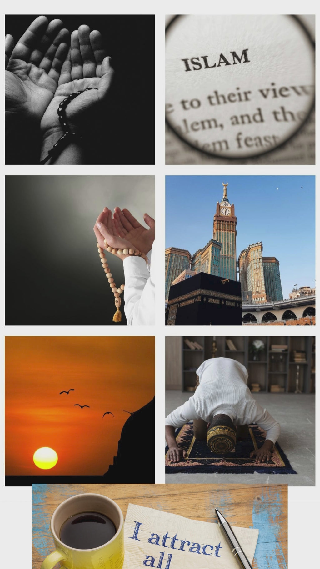 Islamic Vision Board Kit: Spiritual Affirmations Printable (PDF) (Digital Download)