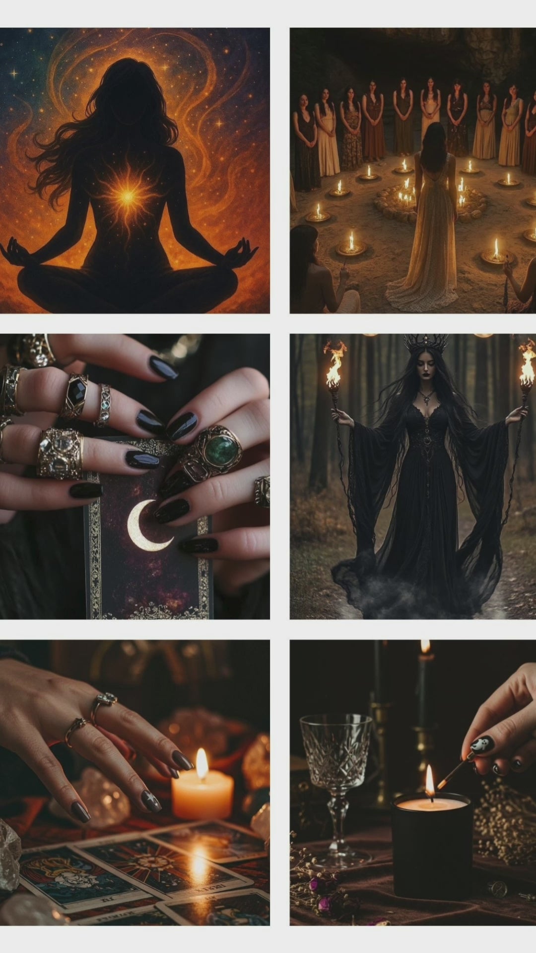 Witch Vision Board Kit: Mystical Printable Photos (PDF) (Digital Download)